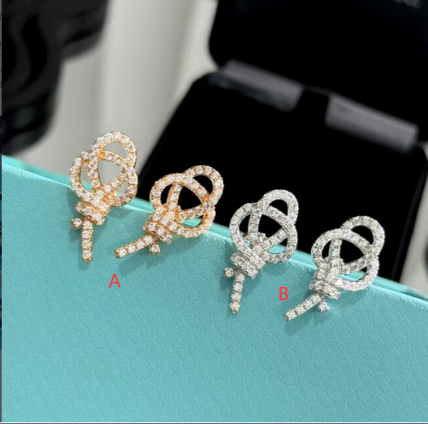 Tiffany's popular knot key stud earrings