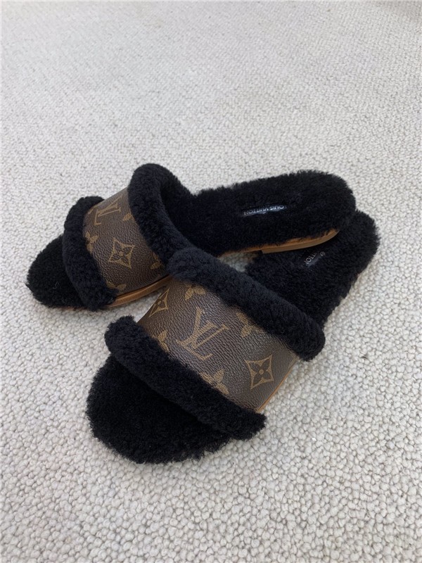 lv wool slippers replica shoes