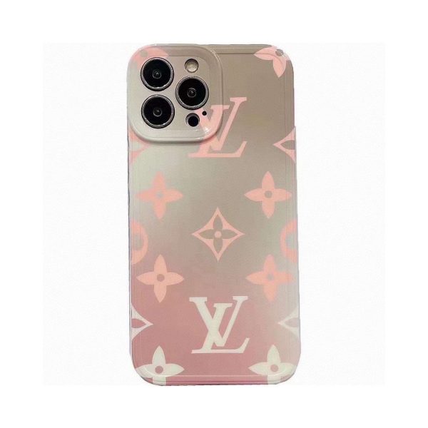 Louis Vuitton official website synchronizes the latest color gradient mobile phone case, LV fine hole mobile phone case IMD material B
