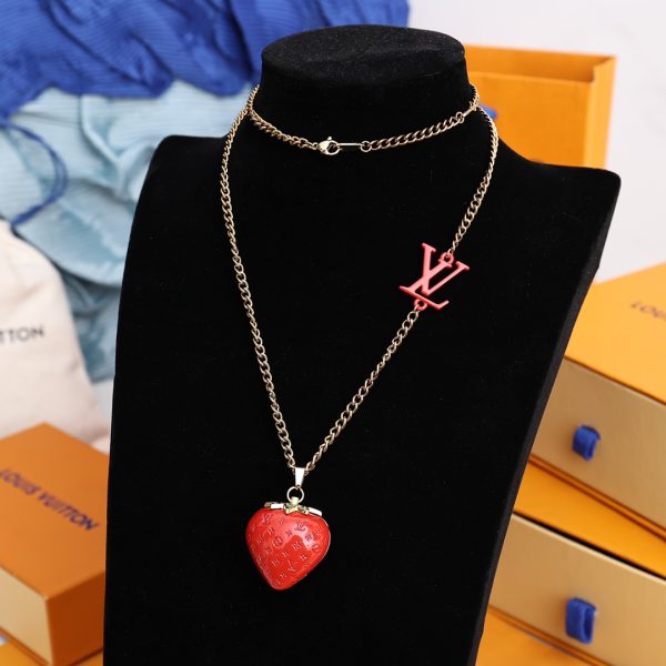 The LV Fruits necklace focuses on the fun fruit theme of the Spring/Summer 2022 collection