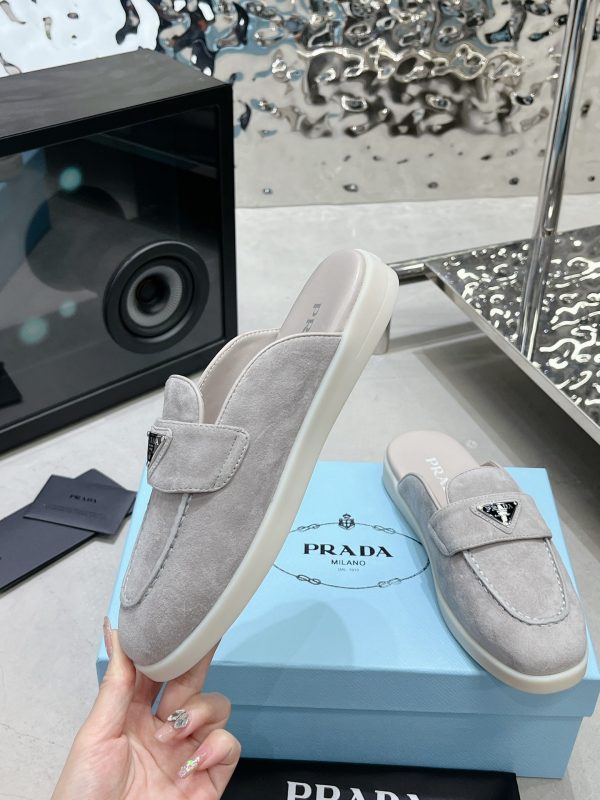 Couples Prada 2023 latest loafers half slippers A - Image 4