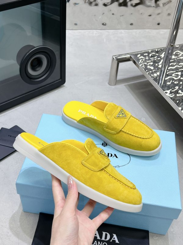 Couples Prada 2023 latest loafers half slippers B - Image 3