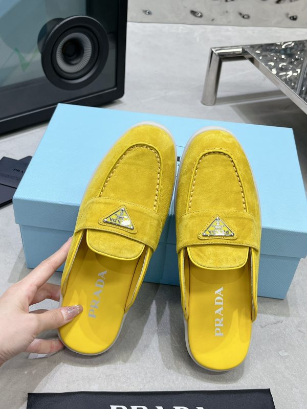 Couples Prada 2023 latest loafers half slippers B - Image 5