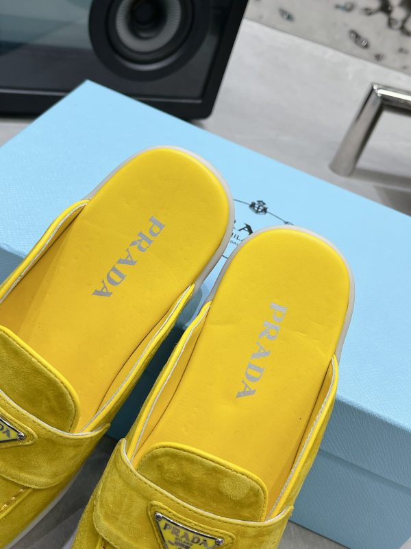 Couples Prada 2023 latest loafers half slippers B - Image 6