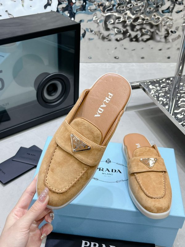 Couples Prada 2023 latest loafers half slippers E - Image 3