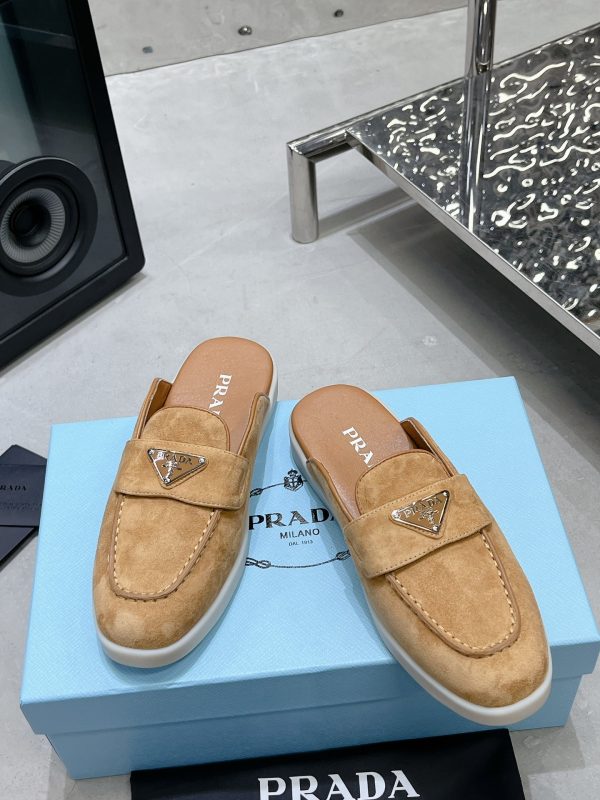 Couples Prada 2023 latest loafers half slippers E - Image 4