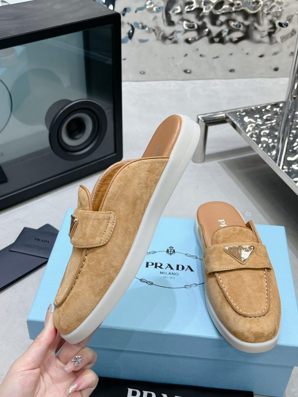 Couples Prada 2023 latest loafers half slippers E - Image 5