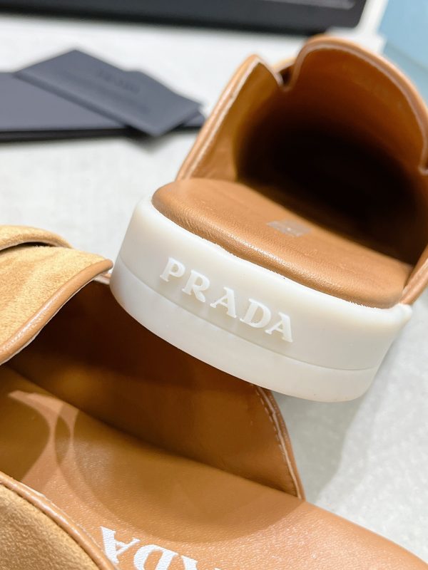 Couples Prada 2023 latest loafers half slippers E - Image 7