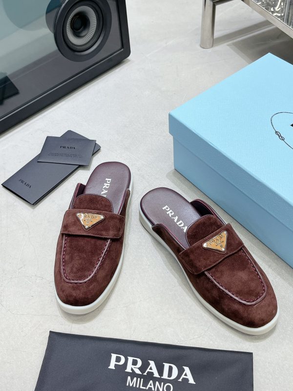 Couples Prada 2023 latest loafers half slippers G - Image 5