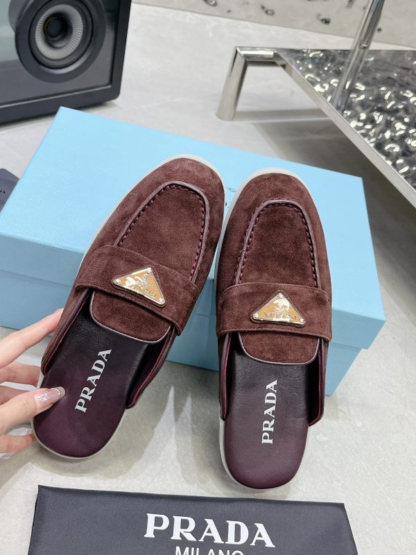 Couples Prada 2023 latest loafers half slippers G - Image 6