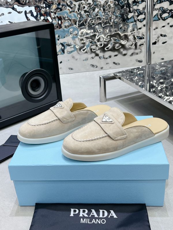 Couples Prada 2023 latest loafers half slippers H - Image 3