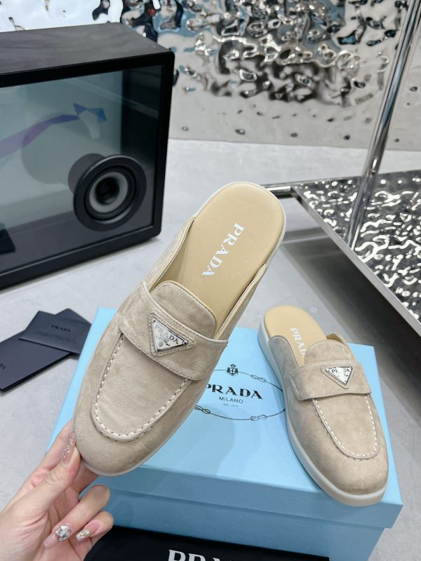 Couples Prada 2023 latest loafers half slippers H - Image 4