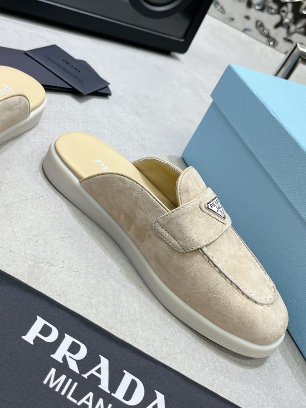 Couples Prada 2023 latest loafers half slippers H - Image 6