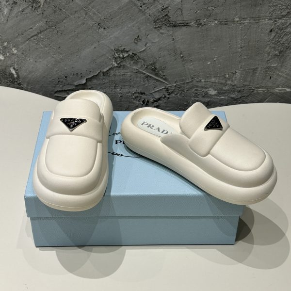 Prada 24SS Spring/Summer new platform toe slippers - Image 4