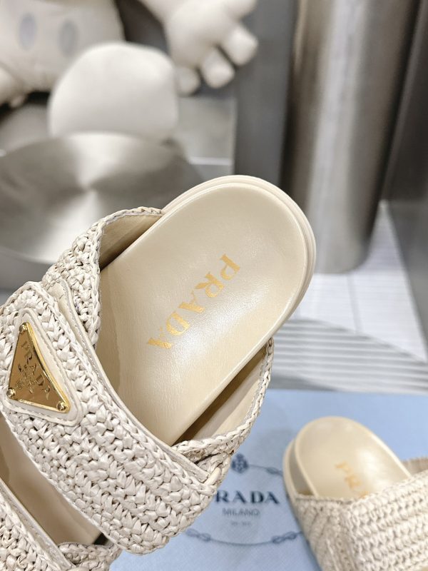 Prada 24S macaroon ceiling woven sandals A - Image 3