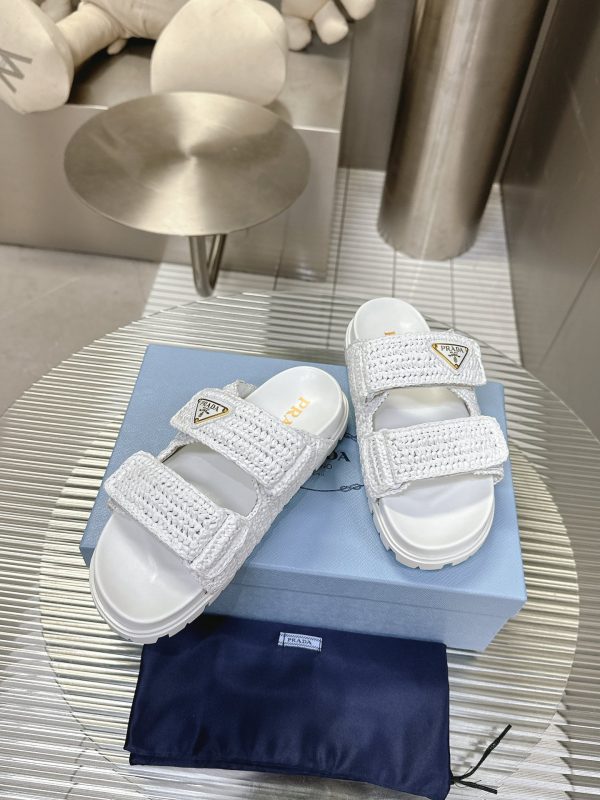 Prada 24S macaroon ceiling woven sandals B - Image 4