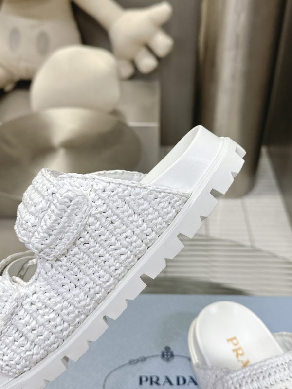 Prada 24S macaroon ceiling woven sandals B - Image 6
