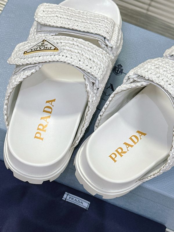 Prada 24S macaroon ceiling woven sandals B - Image 7