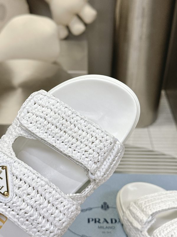 Prada 24S macaroon ceiling woven sandals B - Image 8