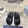 Prada Spring/Summer 2024 New Sandals Double-breasted/Velcro slippers for couples black
