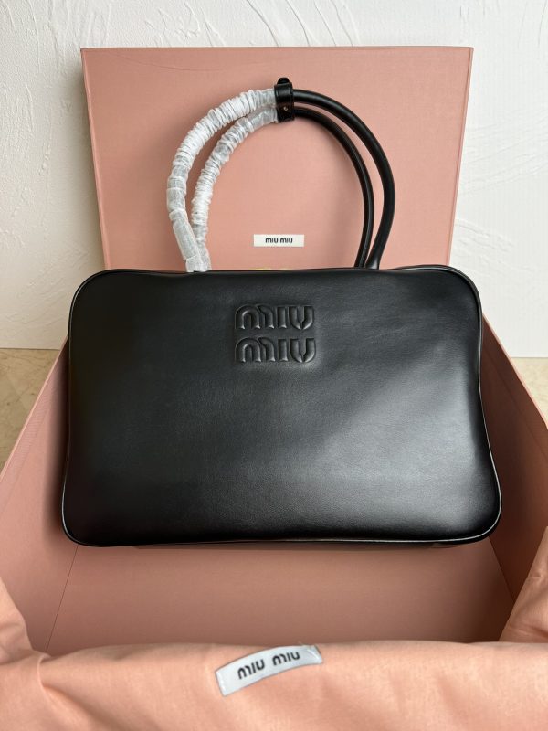 Miumiu New Upgrade Long Handle Briefcase Black 5BB117