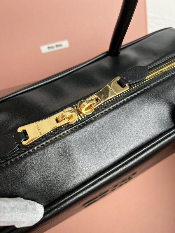 Miumiu New Upgrade Long Handle Briefcase Black 5BB117 - Image 6