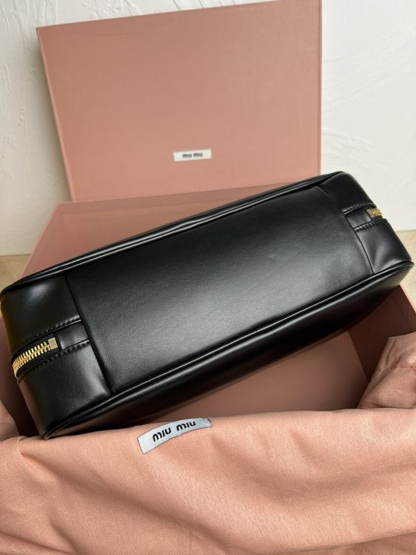 Miumiu New Upgrade Long Handle Briefcase Black 5BB117 - Image 9